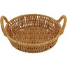 Cesta Plástico 4x17x17cm Natural Decorativa Organizadora - 1