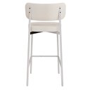 Ver imagem 2 de Banqueta Alloa Fixa com 4 Pés 50 x 44,7 x 163,5cm com 1 Unidade Branco/Palha/Whisky/Epoxi