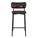 Ver imagem 1 de Banqueta Alloa Fixa com 4 Pés 50 x 44,7 x 163,5cm com 1 Unidade Preto/Café/Epoxi