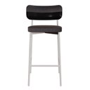 Ver imagem 1 de Banqueta Alloa Fixa com 4 Pés 50 x 44,7 x 163,5cm com 1 Unidade Preto/Branco Epoxi