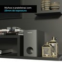 Ver mais imagens de Painel para Tv até 60 Polegadas Madesa Alfa com Prateleiras e Nichos - Preto