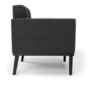 Ver imagem 6 de Poltrona para Sala Base Madeira Fixa Preto Elisa Bouclê Grafite D03 - D'rossi