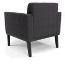 Ver imagem 7 de Poltrona para Sala Base Madeira Fixa Preto Elisa Bouclê Grafite D03 - D'rossi