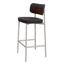 Ver imagem 6 de Banqueta Alloa Fixa com 4 Pés 50 x 44,7 x 163,5cm com 1 Unidade Preto/Whisky/Branco Epoxi