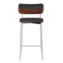 Ver imagem 1 de Banqueta Alloa Fixa com 4 Pés 50 x 44,7 x 163,5cm com 1 Unidade Preto/Whisky/Branco Epoxi