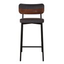 Ver imagem 1 de Banqueta Alloa Fixa com 4 Pés 50 x 44,7 x 163,5cm com 1 Unidade Preto/Whisky/Epoxi