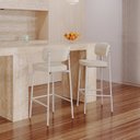 Ver imagem 3 de Banqueta Alloa Fixa com 4 Pés 50 X 44,7 X 163,5cm com 1 Unidade