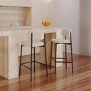 Ver imagem 3 de Banqueta Alloa Fixa com 4 Pés 50 X 44,7 X 163,5cm com 1 Unidade