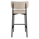 Ver imagem 2 de Banqueta Alloa Fixa com 4 Pés 50 x 44,7 x 163,5cm com 1 Unidade Bege/Areia/Preto Epoxi