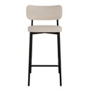 Ver imagem 1 de Banqueta Alloa Fixa com 4 Pés 50 x 44,7 x 163,5cm com 1 Unidade Bege/Areia/Preto Epoxi