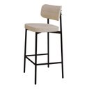 Ver imagem 6 de Banqueta Alloa Fixa com 4 Pés 50 x 44,7 x 163,5cm com 1 Unidade Bege/Areia/Preto Epoxi