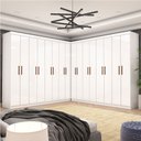 Ver imagem 1 de Closet Casal Duplo Rubi Premium 16 Portas 8 Gavetas
