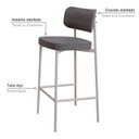 Ver imagem 5 de Banqueta Alloa Fixa com 4 Pés 50 X 44,7 X 163,5cm com 1 Unidade