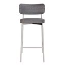 Ver imagem 1 de Banqueta Alloa Fixa com 4 Pés 50 x 44,7 x 163,5cm com 1 Unidade Cinza/Branco Epoxi