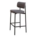 Ver imagem 6 de Banqueta Alloa Fixa com 4 Pés 50 x 44,7 x 163,5cm com 1 Unidade Cinza/Preto Epoxi