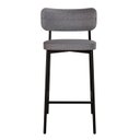 Ver imagem 1 de Banqueta Alloa Fixa com 4 Pés 50 x 44,7 x 163,5cm com 1 Unidade Cinza/Preto Epoxi