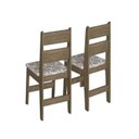 Ver mais imagens de Conjunto Canto Alemão com Mesa e 2 Cadeiras Marrom/Ameixa Negra
