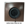 Ralo Invisível 20x20 Base Inox 304 Cola Piso Coletor Plástico Marrom Saída 100mm com Sifão - 4