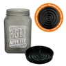 Conjunto de Potes de Vidro com Tampa Bon Appetit Preto e Bronze 1,5L 6 peças - Casambiente - 5