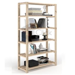 Arara Industrial Pinus Toalhas E Roupas 6 Prateleira AJL STORE - 2