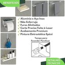 Ver imagem 2 de Kit Acessórios Para Banheiro Branco 6 Peças MAX