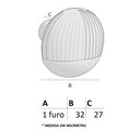 Ver imagem 4 de Puxador Laces Il 1790 - Grafite - 32x27mm