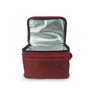 Bolsa Térmica Porta Marmita Lanche Bebida Com Bolso frontal Para Talheres E Alça Regulável: Vermelho - 4