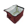Bolsa Térmica Porta Marmita Lanche Bebida Com Bolso frontal Para Talheres E Alça Regulável: Vermelho - 3