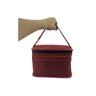 Bolsa Térmica Porta Marmita Lanche Bebida Com Bolso frontal Para Talheres E Alça Regulável: Vermelho - 5