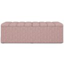 Ver imagem 1 de Calçadeira Recamier Baú para Cama de Casal Dália 140x50 cm W01 Linho Rosa - Lyam Decor