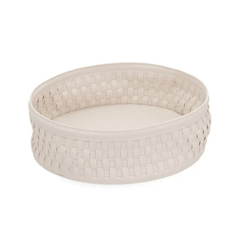 Centro de Mesa em Pu Branco 30cm 19545-g Mart