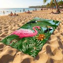 Ver imagem 3 de Toalha Banhão Estampada Praia Teka Malaga 75x150cm:Flamingo