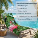 Ver imagem 2 de Toalha Banhão Estampada Praia Teka Malaga 75x150cm:Flamingo