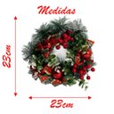 Ver imagem 4 de Guirlanda Natalina Enfeite de Porta Natal 23cm