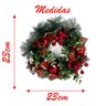 Guirlanda Natalina Enfeite de Porta Natal 23cm - 4