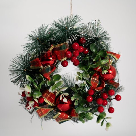 Guirlanda Natalina Enfeite de Porta Natal 23cm