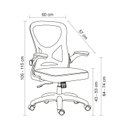 Ver imagem 2 de Kit 2 Cadeiras Escritório Home Office Giratória Tela Mesh Columbus Rivatti