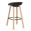 Ver imagem 2 de Banqueta para Área Gourmet 83cm Assento em Polipropileno 4 Unidades Cor:preto