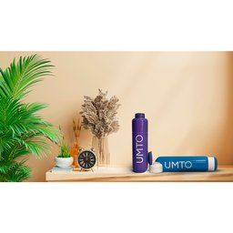 Kit 2 Garrafinhas para Academia Umto Super Resistente Biodegradável 500 Ml Azul Claro e Lilás - 1