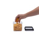 Ver imagem 2 de Pote de acrílico 620ml com tampa transparente quadrado empilhável - Oikos