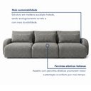 Ver imagem 7 de Sofá Orgânico Retrátil 4 Lugares 270cm Base Madeira Maciça Oxford