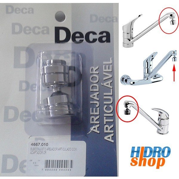 Arejador Articulado Deca com Adaptador - 4667010 - 5