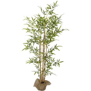 Planta Artificial Bamboo Grande para Sala Realista Verde