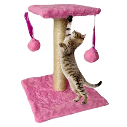 Arranhador para Gatos com Brinquedo Duplo Bolinha Antiestresse - 1