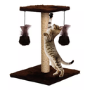 Ver imagem 2 de Arranhador para Gatos com Brinquedo Duplo Bolinha Antiestresse