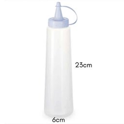 16 Bisnagas Plásticas 400ml para Molhos Mostarda Plasvale Bar Lanchonete - 2