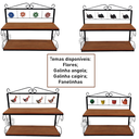 Ver imagem 4 de prateleira multiuso área gourmet ferro madeira artesanal rústico