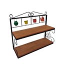 Ver imagem 1 de prateleira multiuso área gourmet ferro madeira artesanal rústico