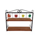 Ver imagem 5 de prateleira multiuso área gourmet ferro madeira artesanal rústico