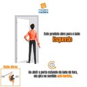 Ver imagem 5 de Kit Porta de Madeira Decorada 215x84cm Batente 16cm Mantiqueira Abertura Esquerda Marrom/Ipê MGM